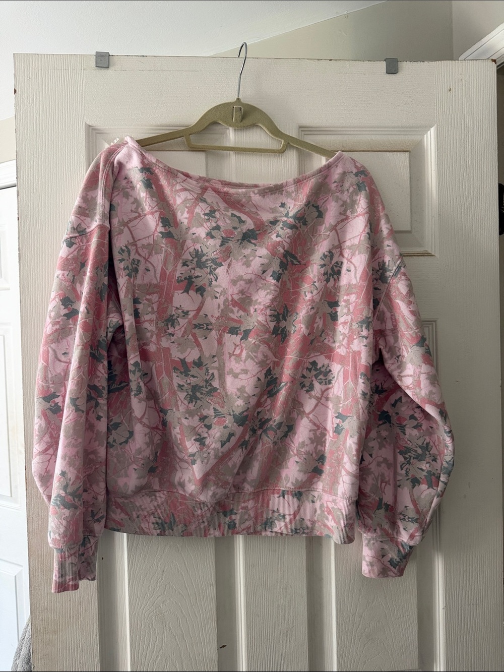 Pink Camo Pullover Set